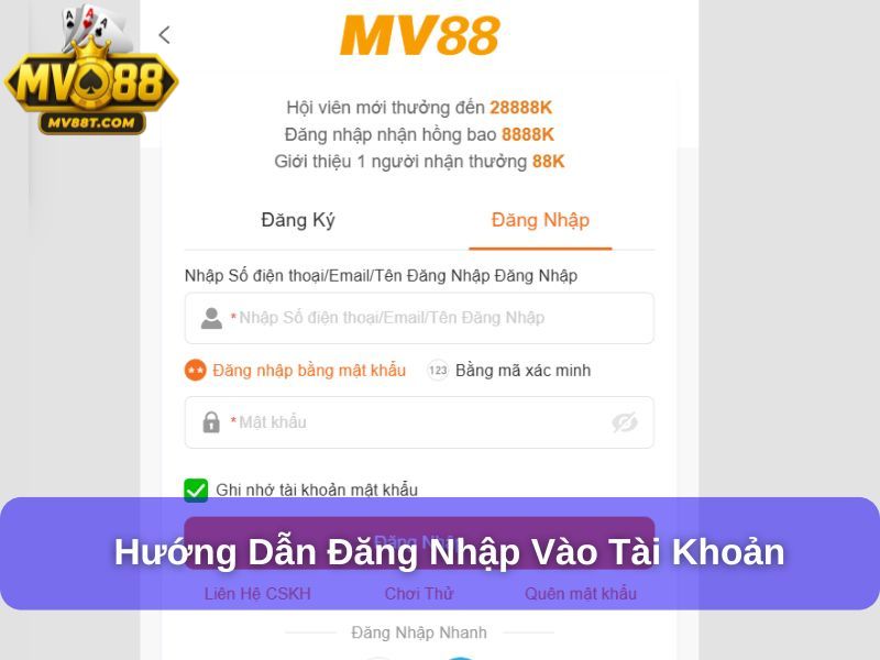 Hướng Dẫn Đăng Ký, Đăng Nhập, Tải App Nhanh Chóng, Hiệu Quả Hướng dẫn đăng nhập vào tài khoản