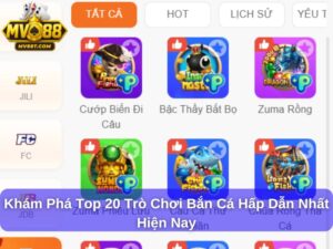 Top 20 trò chơi bắn cá