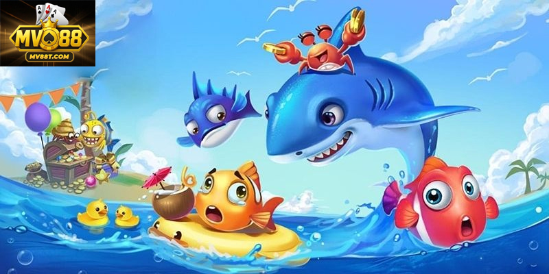 Bắn Cá H5 Trải Nghiệm Giải Trí Đỉnh Cao Trên Mọi Thiết Bị Người chơi dùng súng bắn hạ cá để nhận thưởng