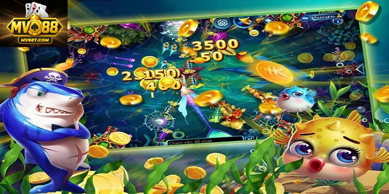 Bắn Cá Mỹ Nhân Ngư – Trải Nghiệm Game Bắn Cá Đầy Màu Sắc Người chơi điều khiển súng bắn cá để tích lũy điểm thưởng